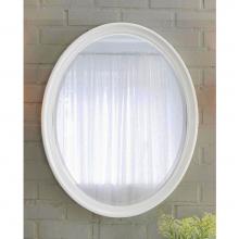Fairmont Designs Canada 1532-M28 - Belle Fleur 28'' Oval Mirror - Glossy White