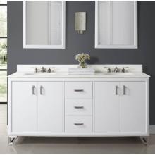 Fairmont Designs Canada 1547-V7221D - Revival 72'' Double Bowl Vanity - Glossy White