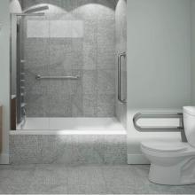 Neptune Entrepreneur Canada E10.21410.4500.10 - ASTICA bathtub 30x60 AFR with Tiling Flange, Left drain, White ASTI3060 BG AFR