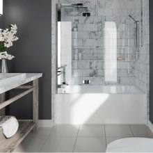 Neptune Entrepreneur Canada E15.21512.500031.10 - AZEA bathtub 32x60 with Tiling Flange and Skirt, Right drain, Whirlpool/Activ-Air, White AZEA3260