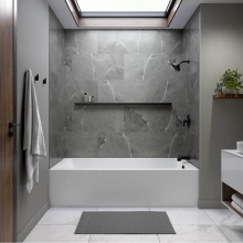 Neptune Entrepreneur Canada 220501-000-001-202 - Pia 3272 IFS Acrylic Alcove Right-Hand Drain Bathtub in White