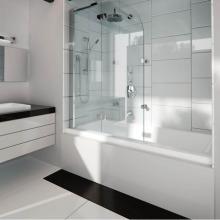 Neptune Entrepreneur Canada E10.21012.0500.10 - ZALEMA bathtub 32x60 AFR with Tiling Flange, Central drain, White ZALEM3260 3B AFR
