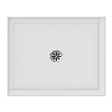 Neptune Rouge Canada 21.16823.2580.10 - Impact Shower Base 34X42, Central Drain, With Left Tiling Flange 2 Sides, 42'' Opening,