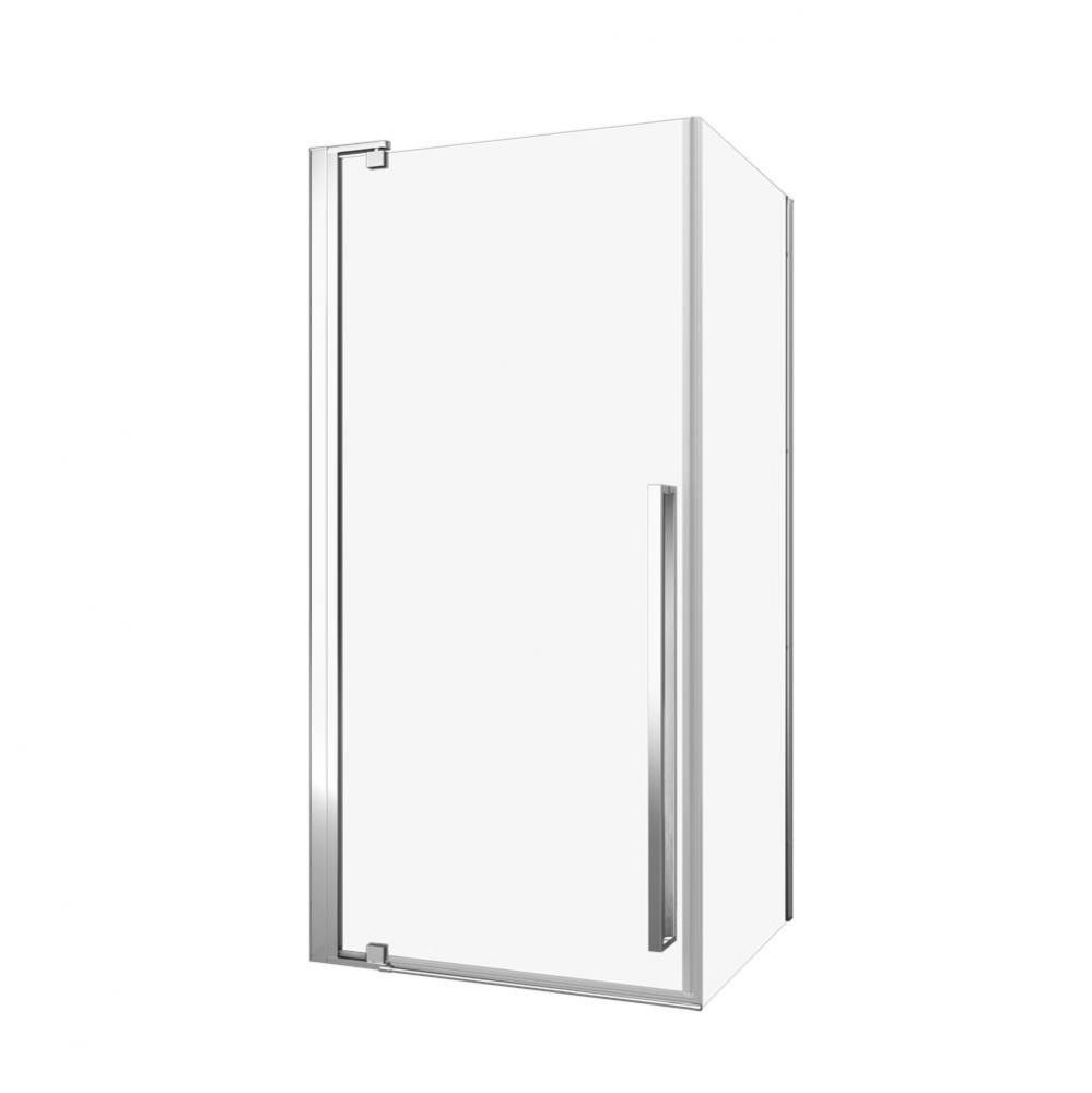 Amaly 36 straight shower corner installation door chrome clear
