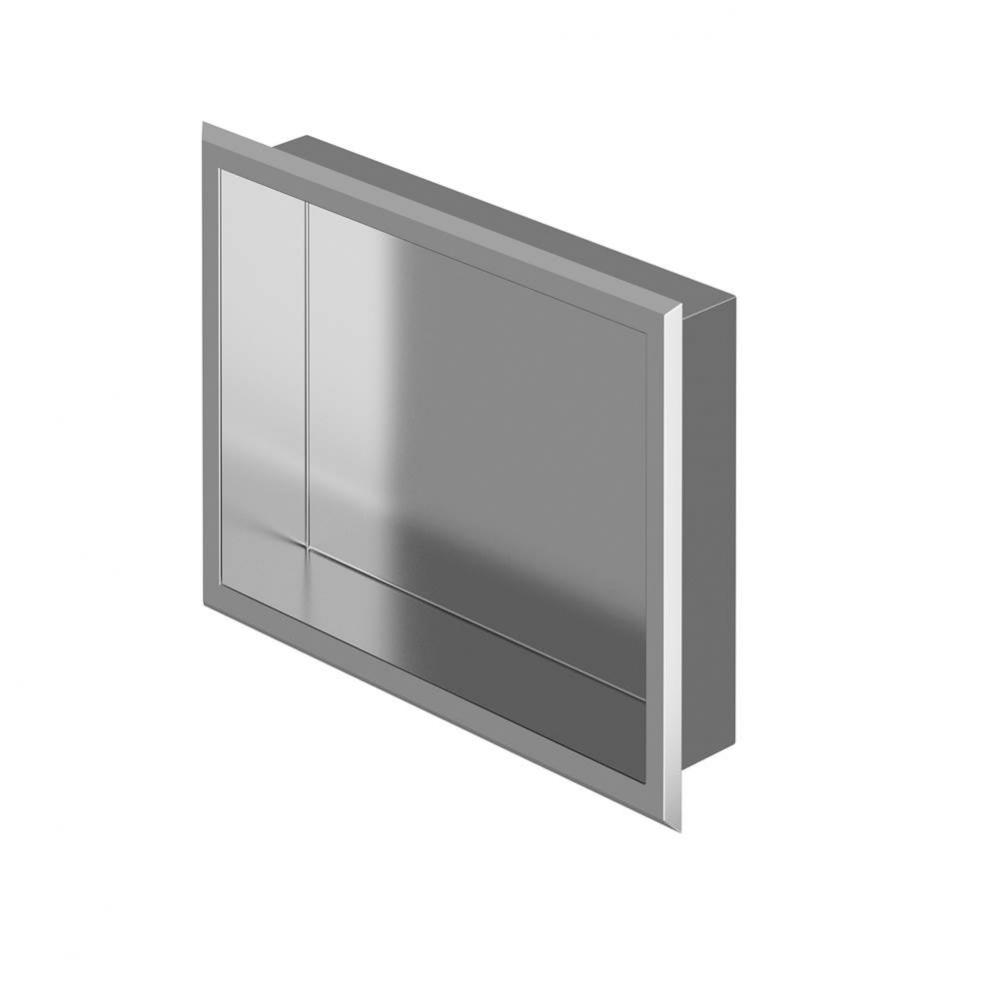 Stainless steel niche 16'' x 12'' x 3'' (406mm x 305mm x 76mm)