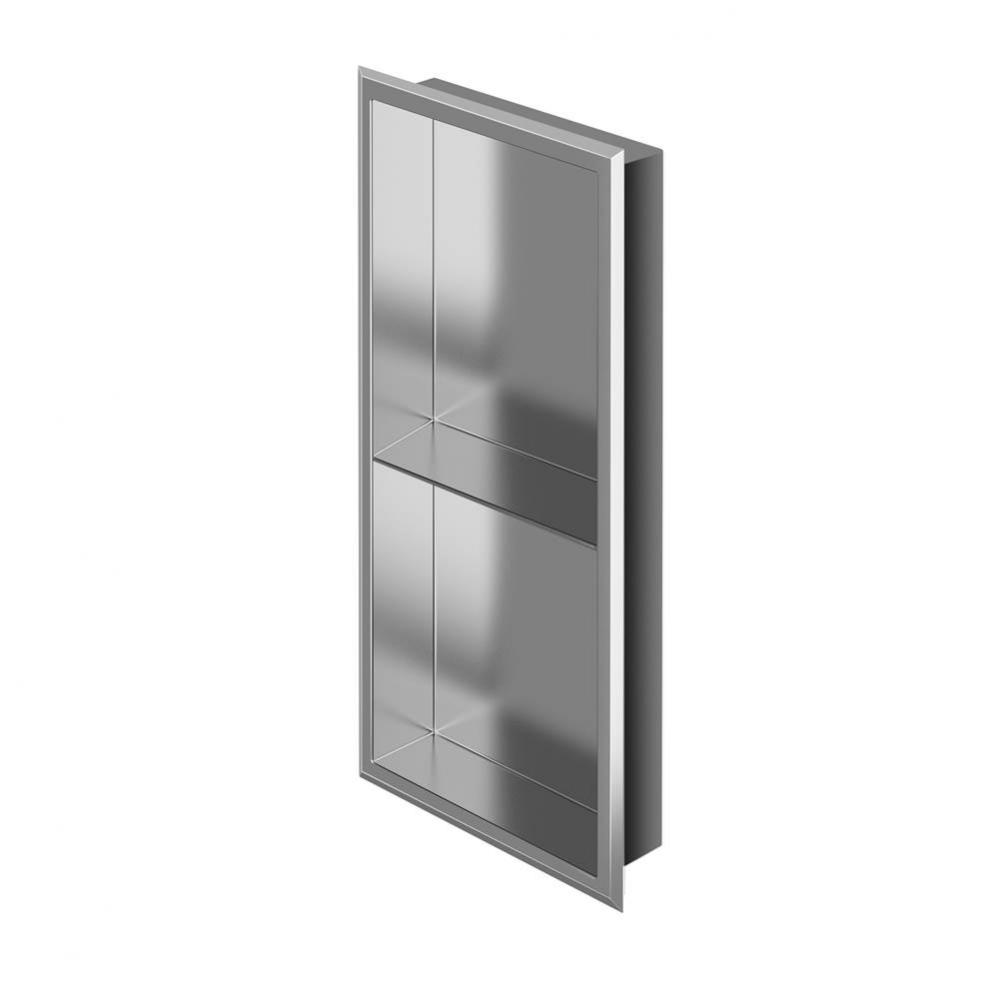 Stainless steel niche 24'' x 12'' x 3'' (610mm x 305mm x 76mm) with