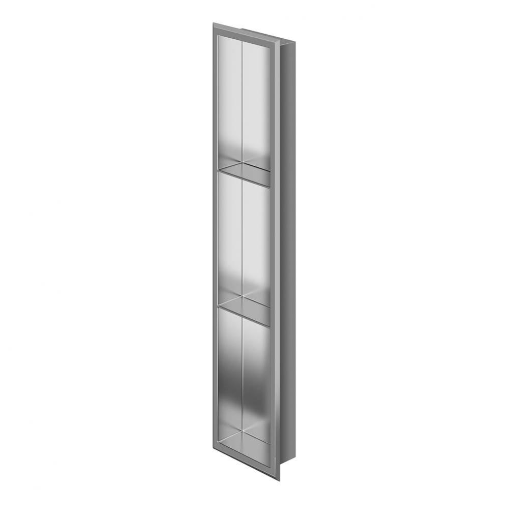 Stainless steel niche 36'' x 8'' X 3'' (914mm x 203mm x 76mm) with 2