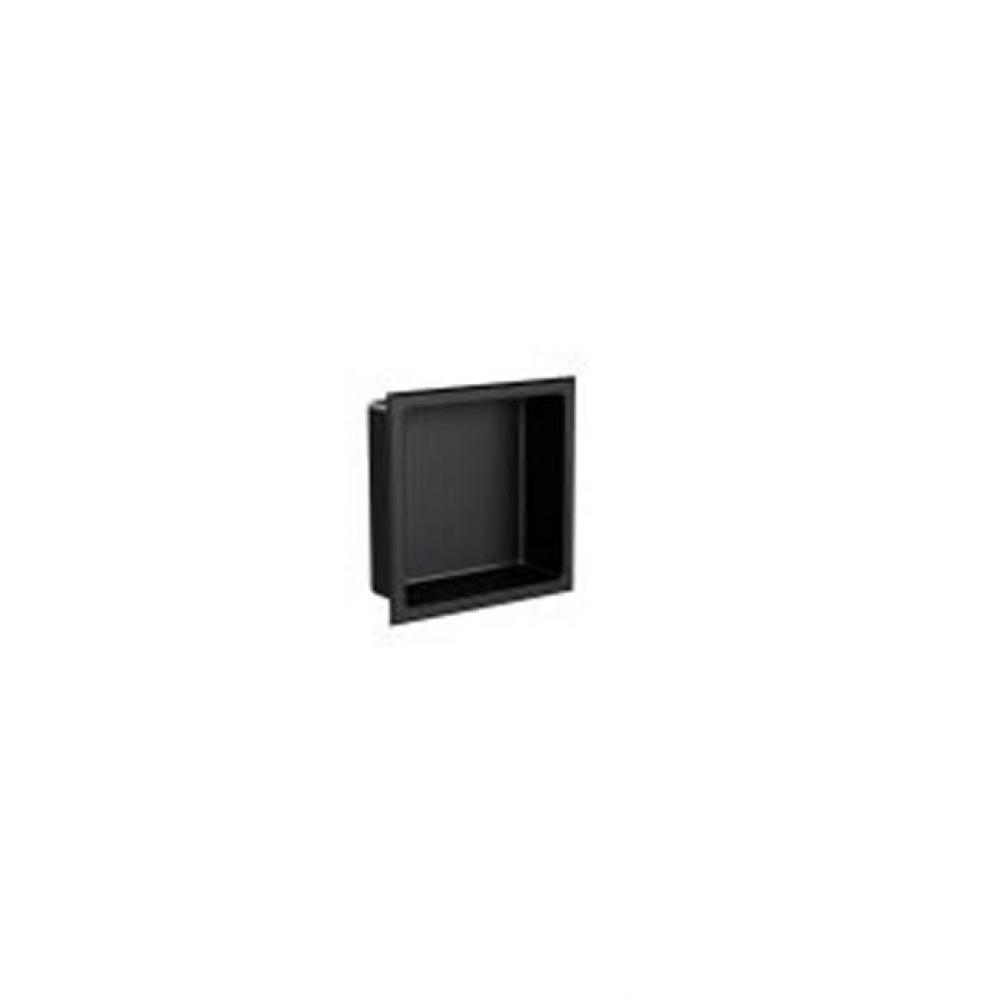 Matte black stainless steel niche 12'' x 12'' x 3-3/4'' (305mm x 305