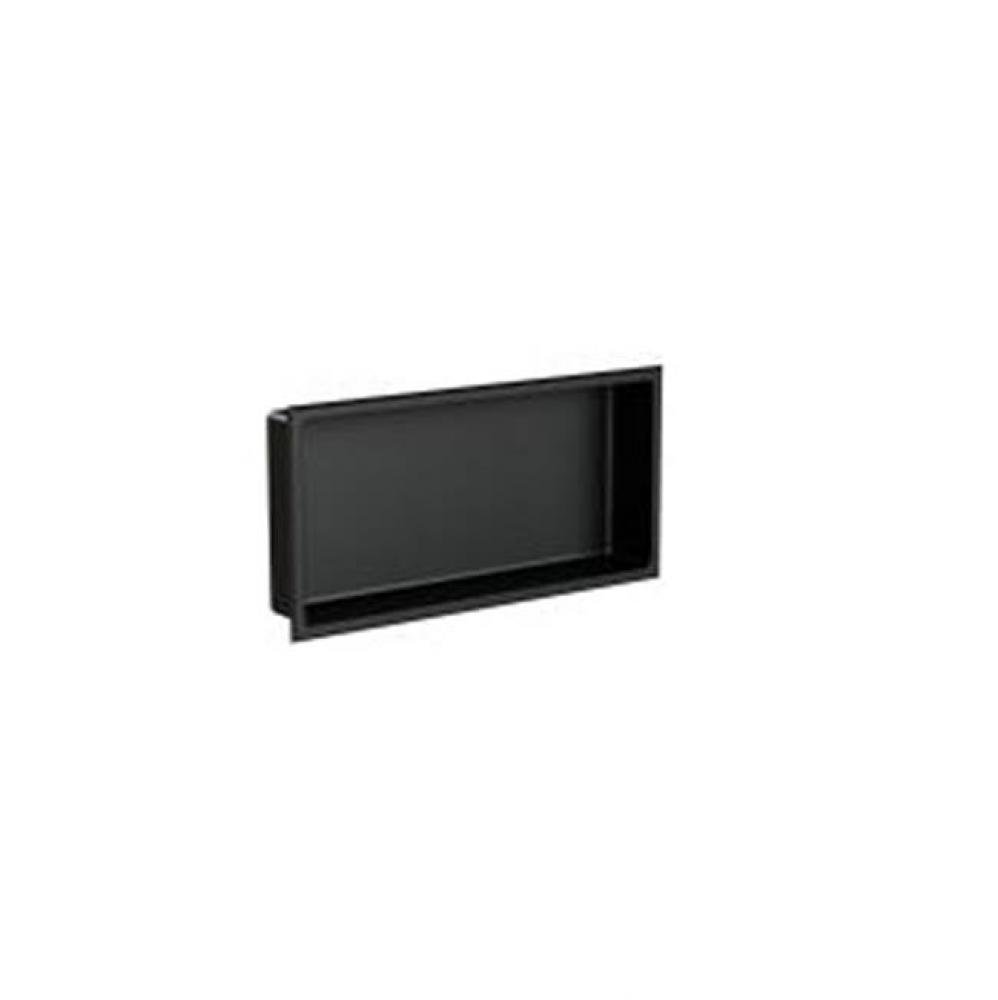 Matte black stainless steel niche 12'' x 24'' x 3-3/4'' (305mm x 610