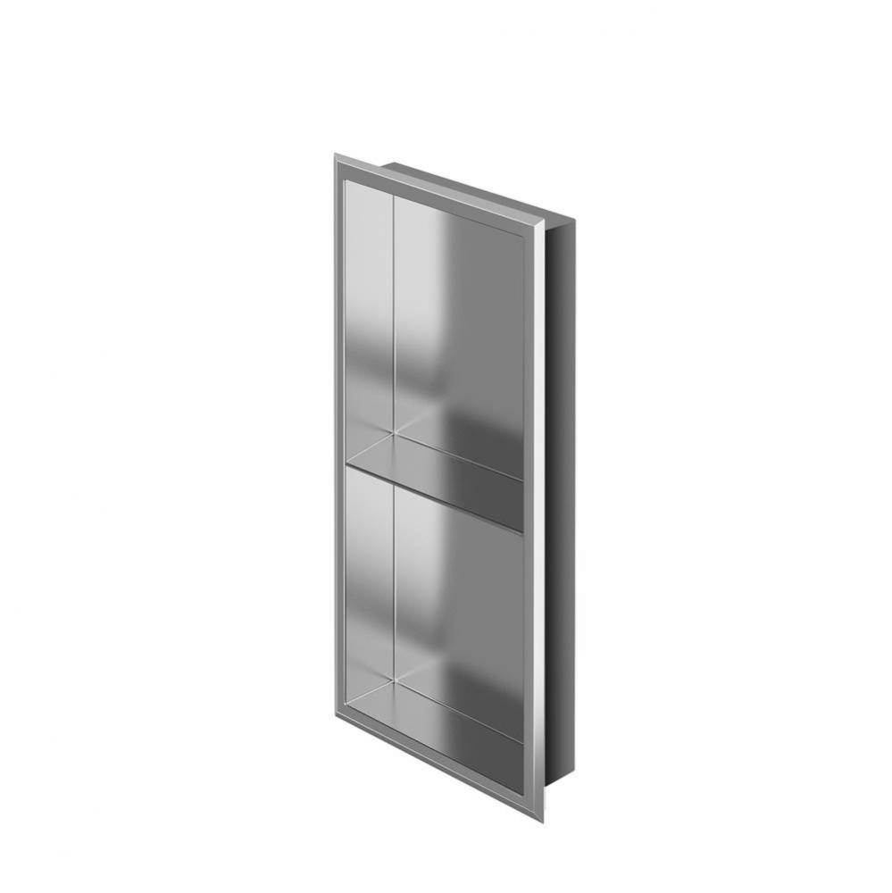 Stainless steel niche 24'' x 12'' x 3-3/4'' (610mm x 305mm x 95mm) w