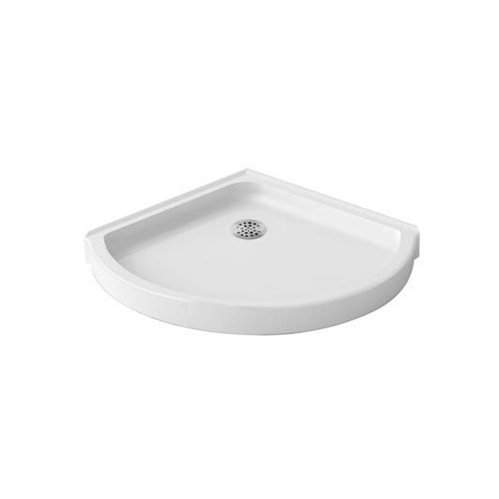 Shower tray corner 36x36 white