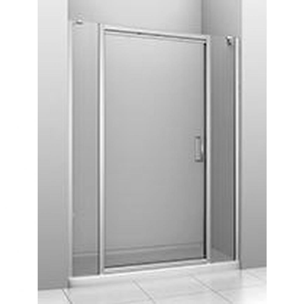 Xenia 48 chrome clear straight shower door 2 fix panel