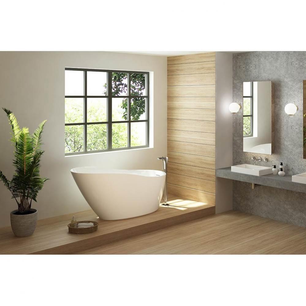 Frank white freestanding bathtub 66'' x 31 1/4'' x 30 3/8''