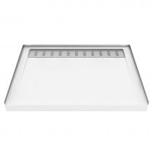 Zitta Canada B4832AREc1 - Shower base 48'' x 32'' with tile flanges and deco-drain plate