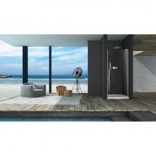 Zitta Canada DAA3600ASTA21 - Amaly 36 chrome clear straight shower door