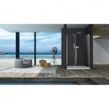 Zitta Canada DAA4200ASTA21 - Amaly 42 chrome clear straight shower door