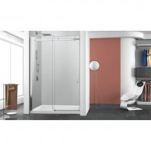 Zitta Canada DBL5400ASTC21 - Bellini 54 chrome straight shower door