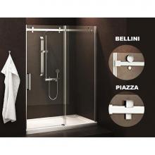 Zitta Canada DBL6000WSTC21 - Bellini 60 straight shower door wall closing chrome clear