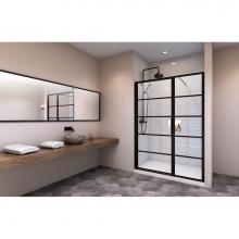 Zitta Canada DMT5400ASTA76 - Materia 54'' door alcove black clear and black frame