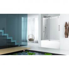Zitta Canada DPA6000BSTC21 - Piazza 60 bath tub chrome clear straight door