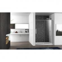 Zitta Canada DSI4800ASTC21 - Slim 48 chrome straight shower door