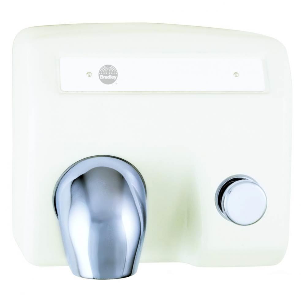 Hand Dryer, Push Button, Cast Iron