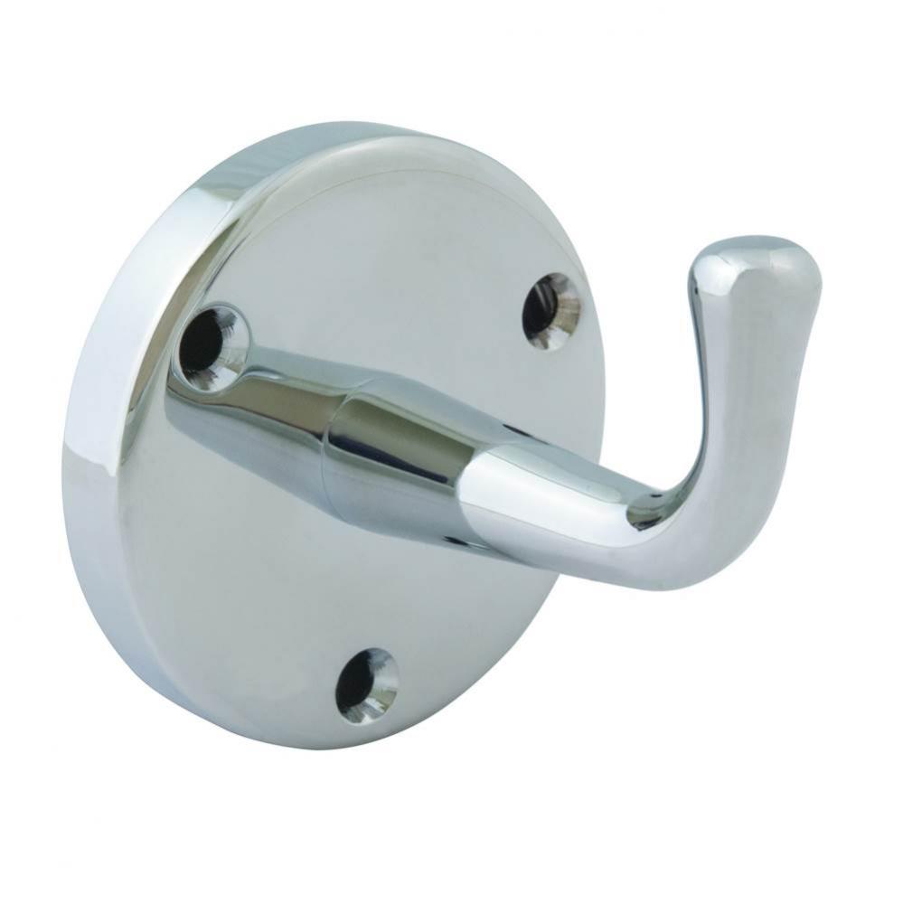 Robe Hook, Single, Chrome Plated