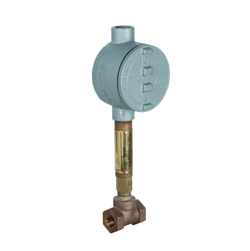 Flow Switch, 1/2'' NPT Brass, DPDT, for Eye and Eye/Wash Units