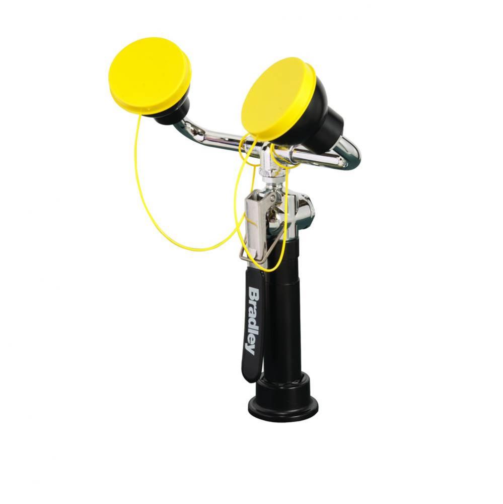 Deck-Mounted Hand-Held Hose Spray with Dual Angled Sprayheads