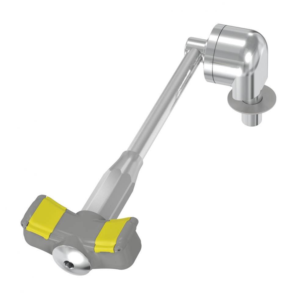 Deck-Mount Swing-Down Halo Eyewash, Reduced Length