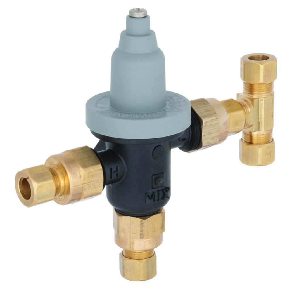 Point-of-Use Valve With 3/8'' Bypass and Compression Fittings