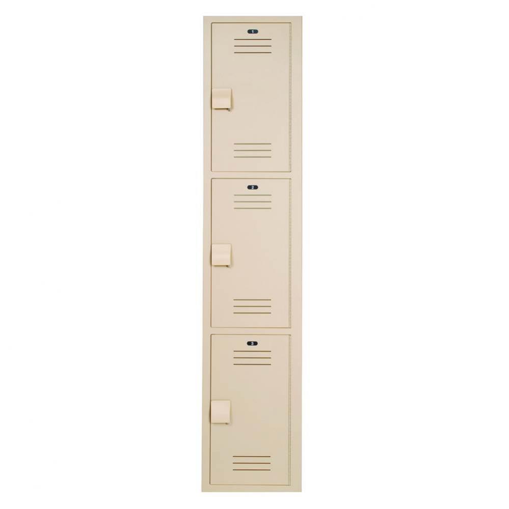 Locker 12in.W 12in.D 60in.H, 3-Tier