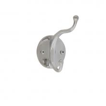 Bradley 914-000000 - Robe Hook, Chrome Plated Brass, Dbl