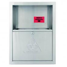 Bradley 989-000000 - Needle Disposal Cabinet, Rec, SS