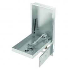 Bradley S19294HB - Barrier Free Concealed Swing-Down Eyewash