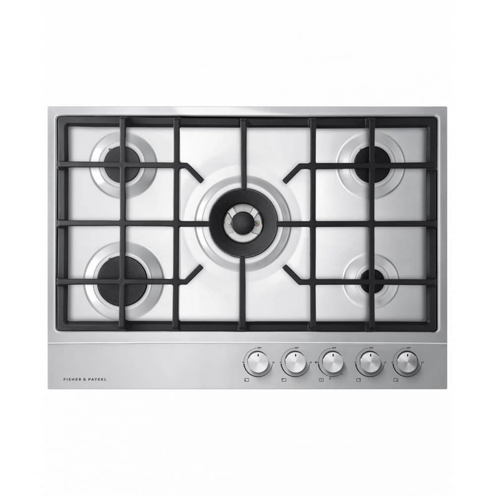 Gas on Steel Cooktop,  5 Burner