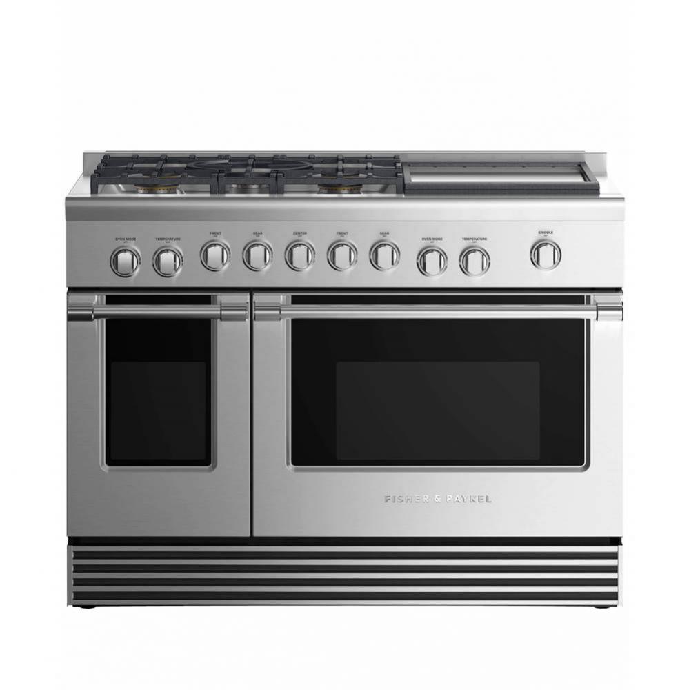 Dual Fuel Range , 5 Burners with Griddle
