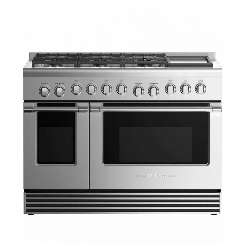 Gas Range , 6 Burners with Griddle