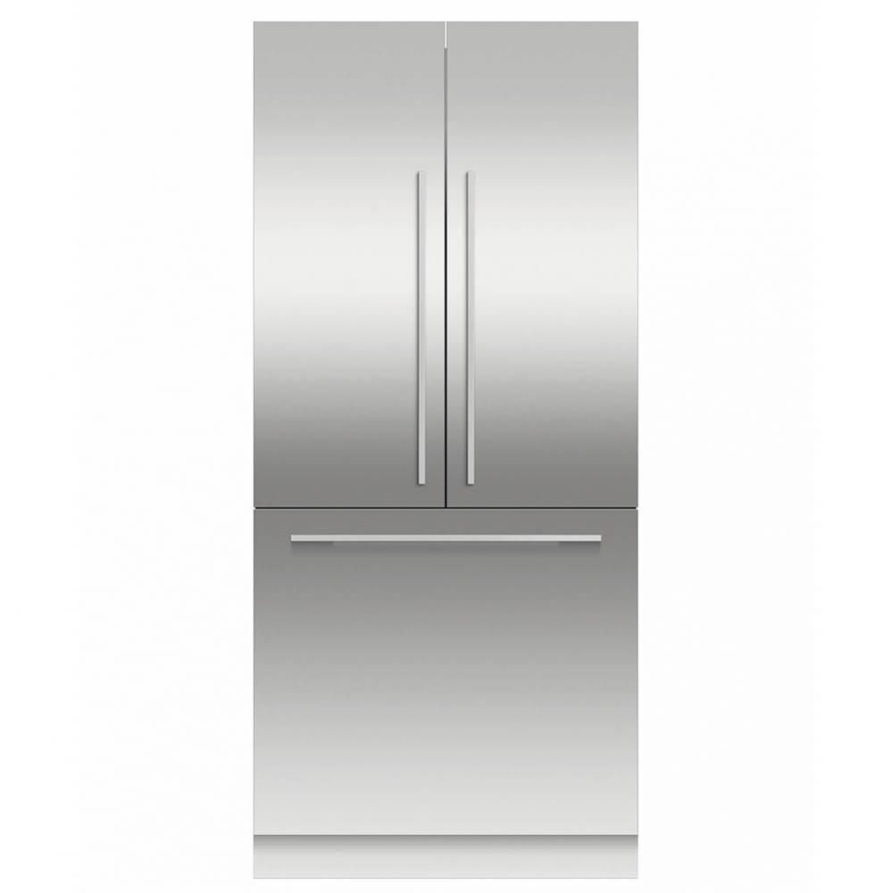 Integrated French Door Refrigerator 16.8cu ft,