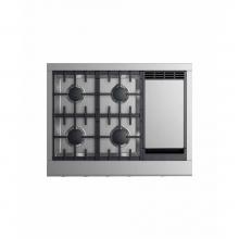 Fisher Paykel 71387 - Gas Cooktop , 4 burners with griddle