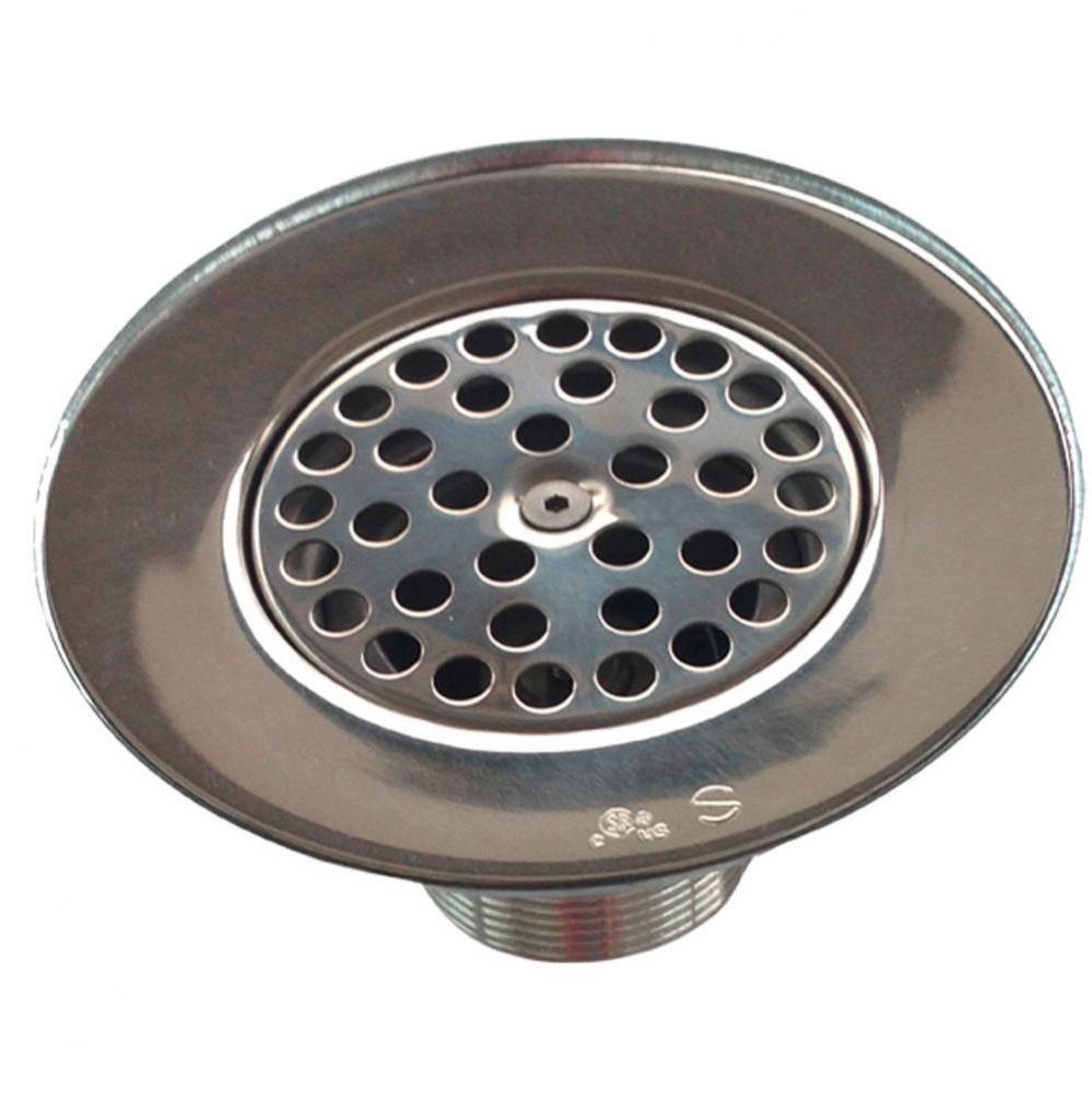 Drain parts and fittings - 3 1/2'' vandal resistant grid strainer