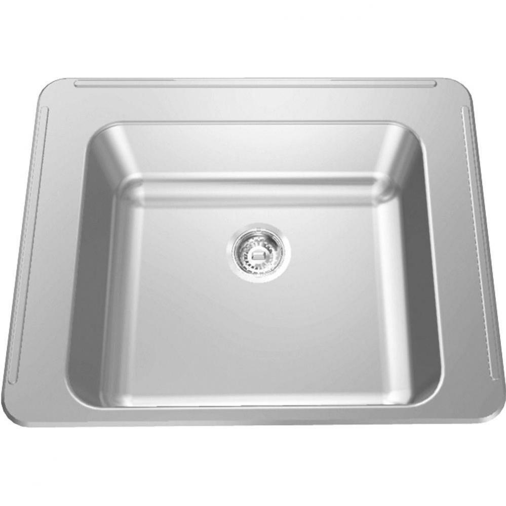Classroom sinks - 18 gauge, with faucet ledges - back, left & right