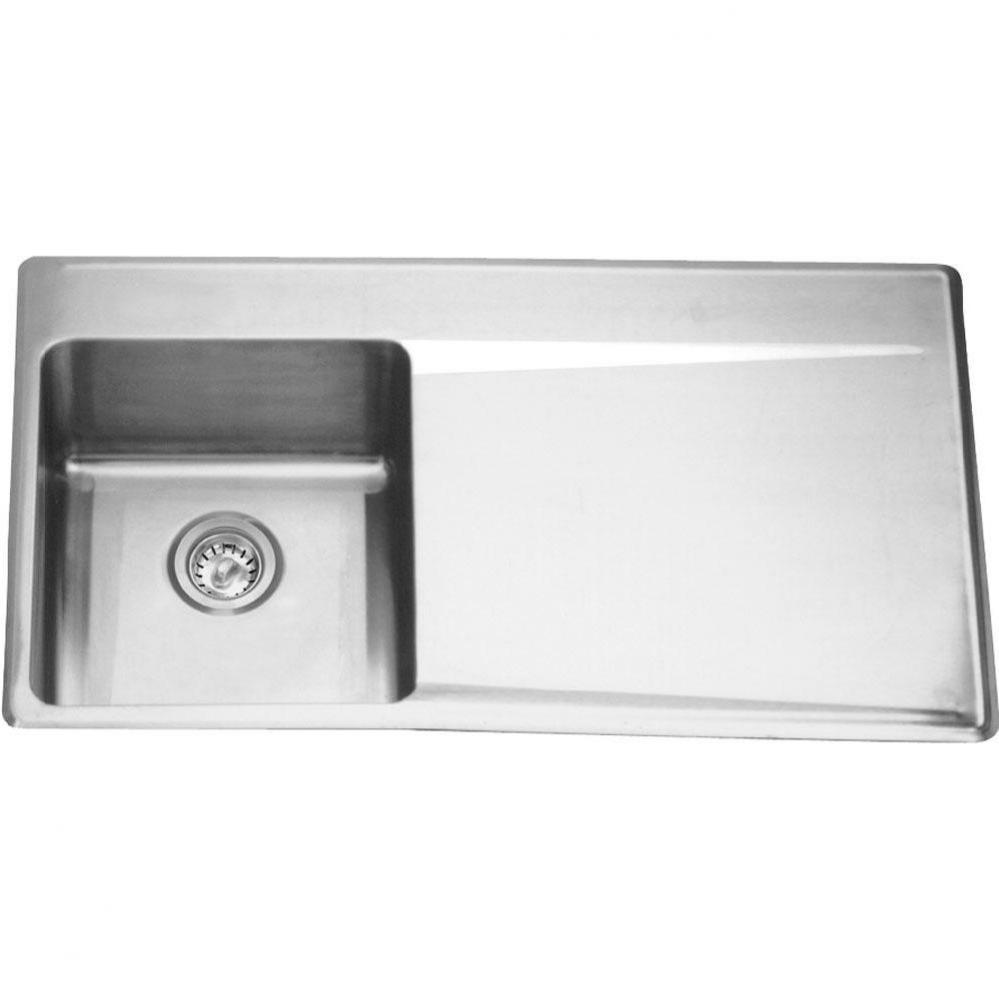 Drainboard sinks - 18 gauge, drainboard sink, single