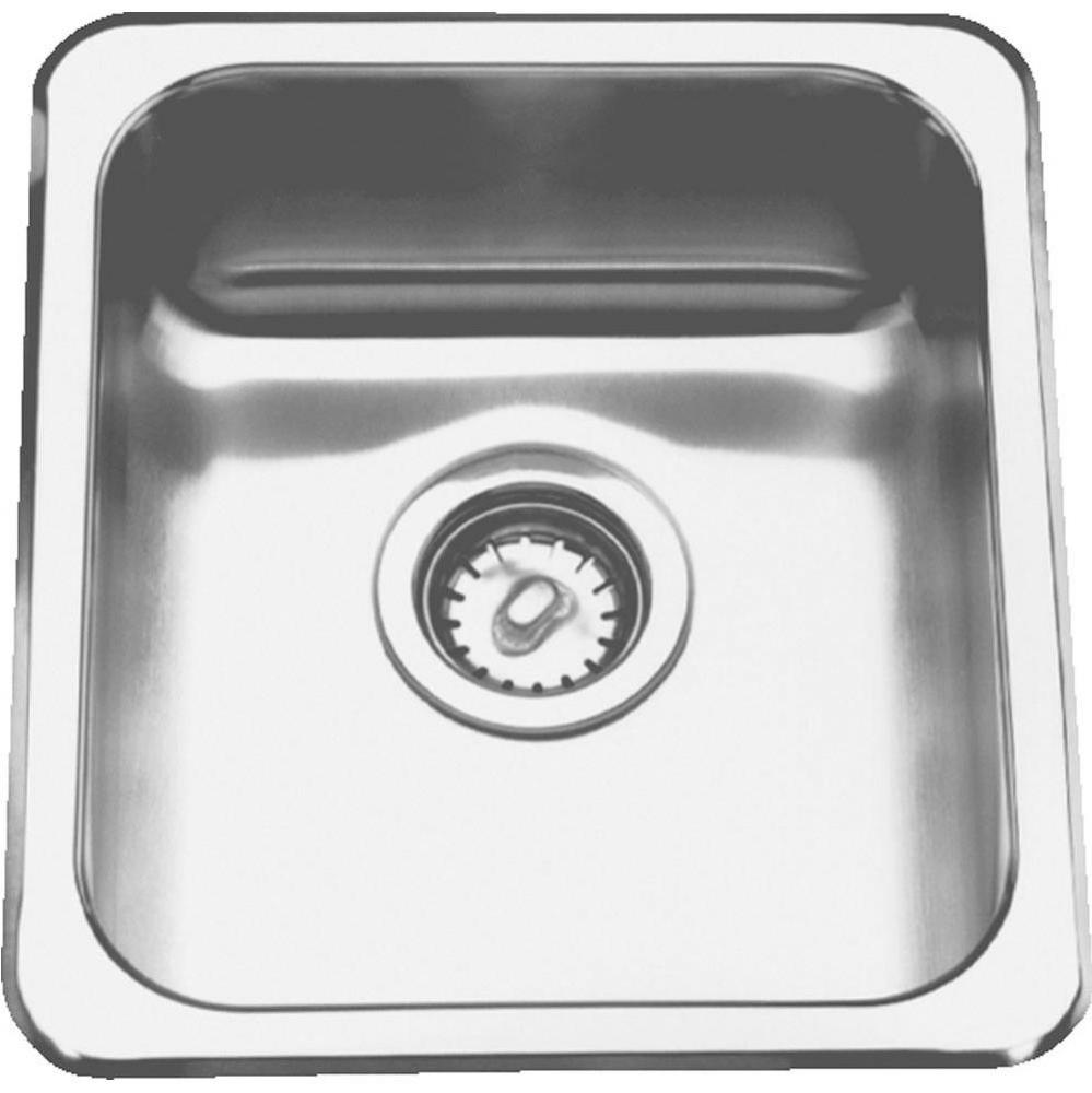 Single Compartment Topmount Sinks - Single, no ledge, 20 gauge