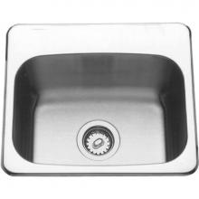 Franke Commercial Canada ALBS2706P-1/1 - Single Compartment Topmount Sinks - Single, with ledge, 18 gauge