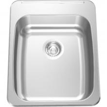 Franke Commercial Canada ALBS7505P-1 - Single Compartment Topmount Sinks - Single, with ledge, 18 gauge