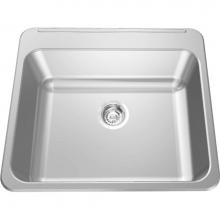 Franke Commercial Canada LBS6108P-1/1 - Single Compartment Topmount Sinks - Single, with ledge, 18 gauge
