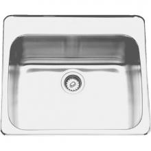 Franke Commercial Canada ALBS7305P-1/3 - Single Compartment Topmount Sinks - Single, with ledge, 18 gauge