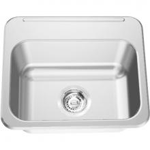 Franke Commercial Canada LBS9407-3/1 - Single Compartment Topmount Sinks - Single, with ledge, 20 gauge