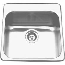 Franke Commercial Canada LBS6808-1/1 - Single Compartment Topmount Sinks - Single, with ledge, 20 gauge